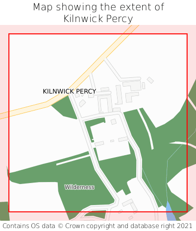 Map showing extent of Kilnwick Percy as bounding box