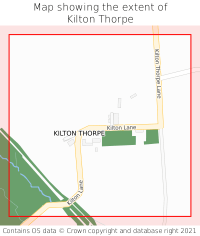 Map showing extent of Kilton Thorpe as bounding box