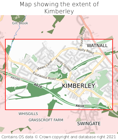 Map showing extent of Kimberley as bounding box