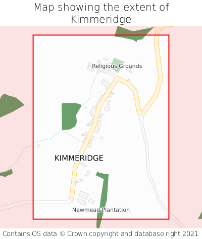 Map showing extent of Kimmeridge as bounding box