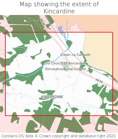 Map showing extent of Kincardine as bounding box