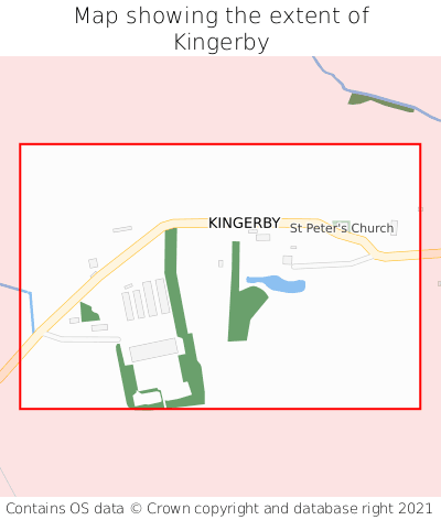 Map showing extent of Kingerby as bounding box