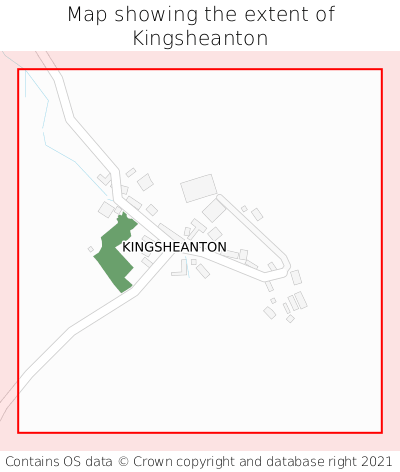 Map showing extent of Kingsheanton as bounding box