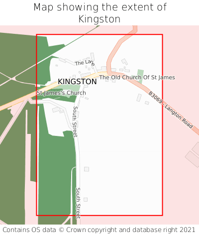 Map showing extent of Kingston as bounding box