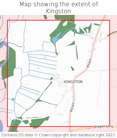 Map showing extent of Kingston as bounding box