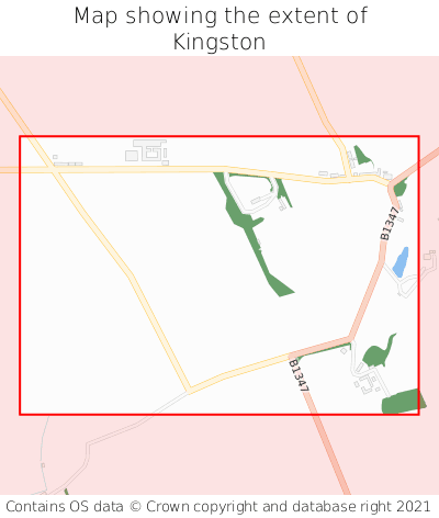 Map showing extent of Kingston as bounding box