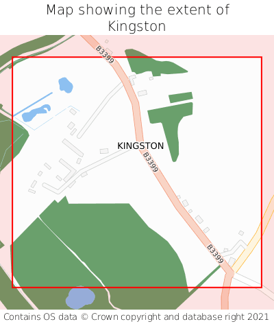 Map showing extent of Kingston as bounding box