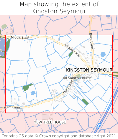 Map showing extent of Kingston Seymour as bounding box