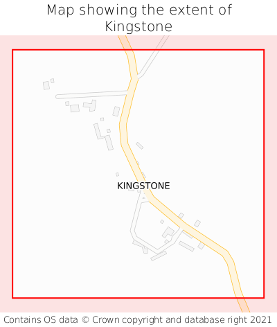 Map showing extent of Kingstone as bounding box
