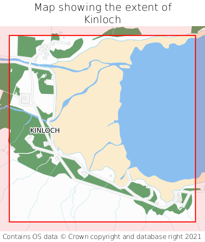 Map showing extent of Kinloch as bounding box