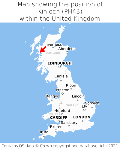 Map showing location of Kinloch within the UK