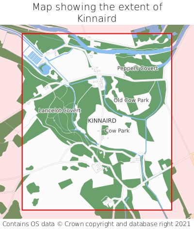 Map showing extent of Kinnaird as bounding box