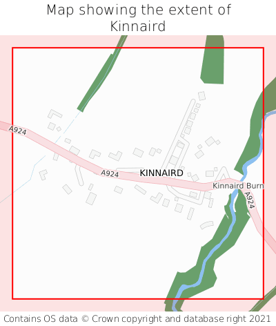 Map showing extent of Kinnaird as bounding box