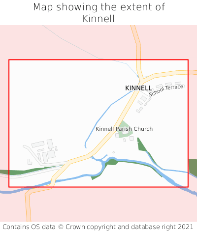 Map showing extent of Kinnell as bounding box