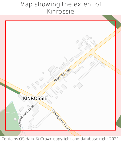 Map showing extent of Kinrossie as bounding box