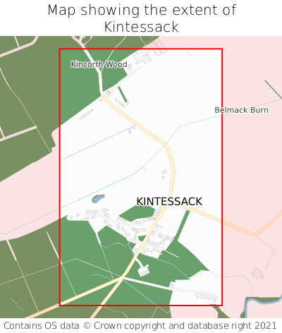 Map showing extent of Kintessack as bounding box
