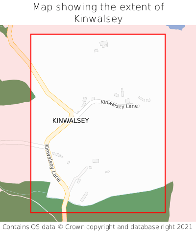 Map showing extent of Kinwalsey as bounding box