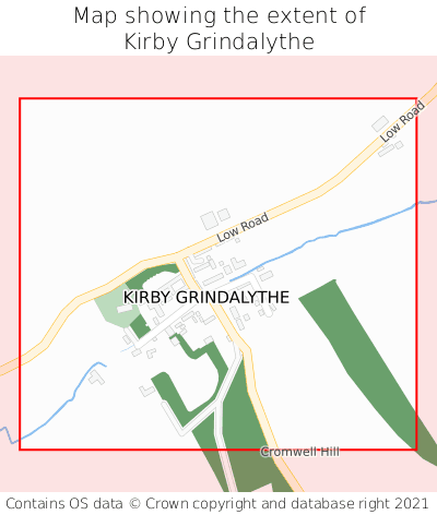 Map showing extent of Kirby Grindalythe as bounding box