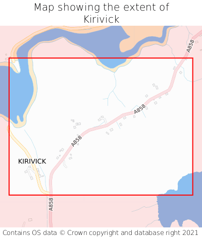 Map showing extent of Kirivick as bounding box