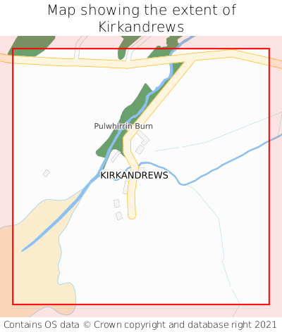 Map showing extent of Kirkandrews as bounding box