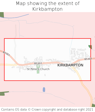 Map showing extent of Kirkbampton as bounding box