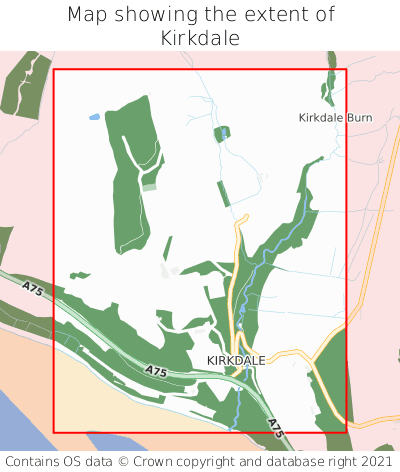 Map showing extent of Kirkdale as bounding box