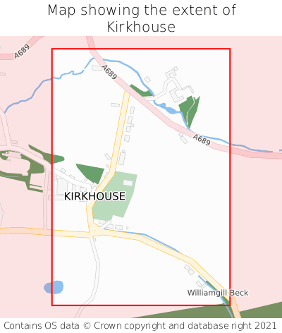 Map showing extent of Kirkhouse as bounding box