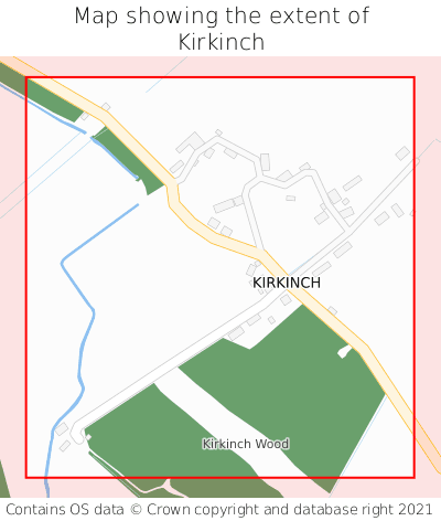 Map showing extent of Kirkinch as bounding box