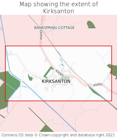 Map showing extent of Kirksanton as bounding box
