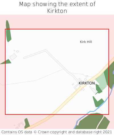 Map showing extent of Kirkton as bounding box