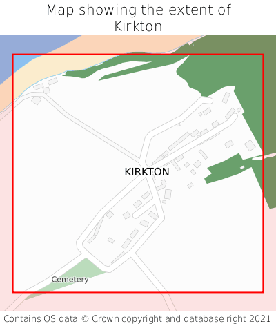 Map showing extent of Kirkton as bounding box