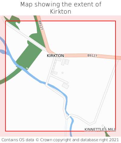 Map showing extent of Kirkton as bounding box