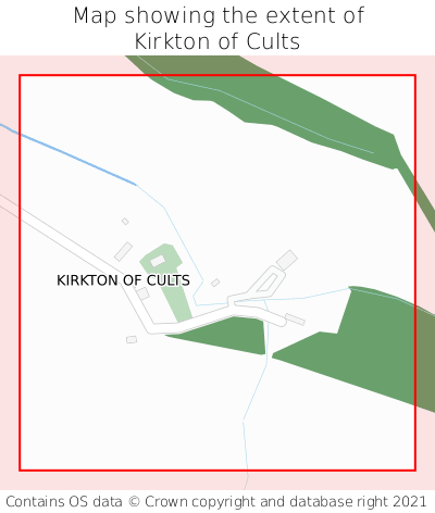Map showing extent of Kirkton of Cults as bounding box