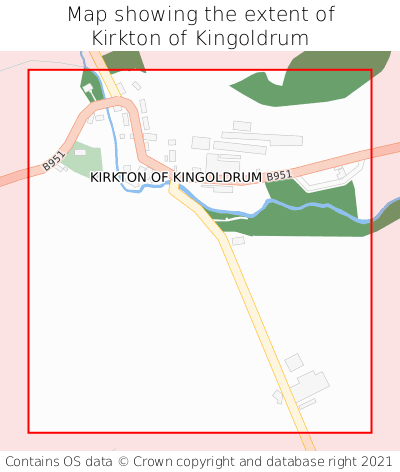 Map showing extent of Kirkton of Kingoldrum as bounding box