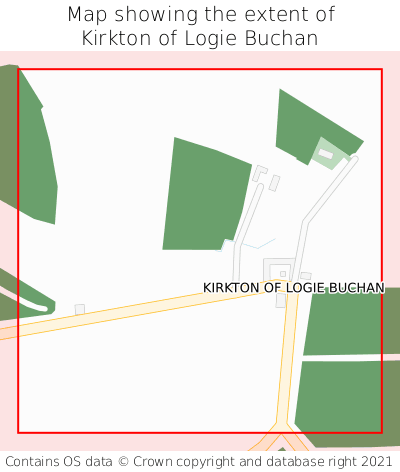 Map showing extent of Kirkton of Logie Buchan as bounding box