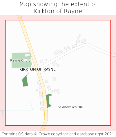 Map showing extent of Kirkton of Rayne as bounding box