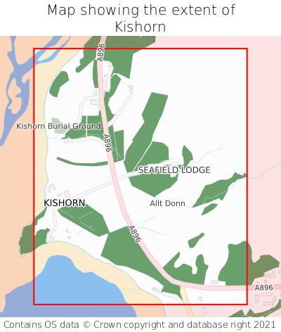 Map showing extent of Kishorn as bounding box