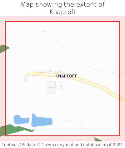 Map showing extent of Knaptoft as bounding box