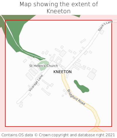 Map showing extent of Kneeton as bounding box