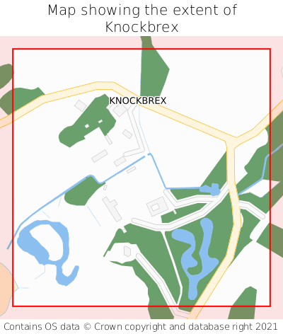 Map showing extent of Knockbrex as bounding box