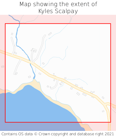Map showing extent of Kyles Scalpay as bounding box