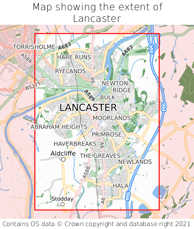 Lancaster City Centre Map Where Is Lancaster? Lancaster On A Map