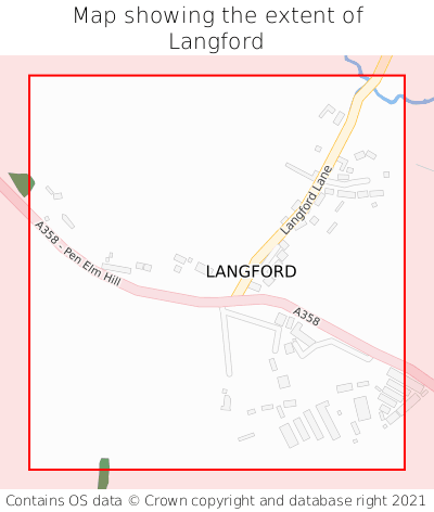 Map showing extent of Langford as bounding box