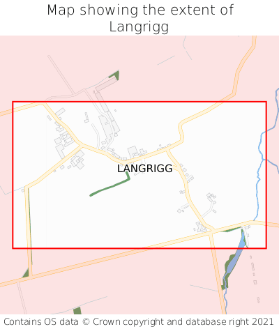 Map showing extent of Langrigg as bounding box