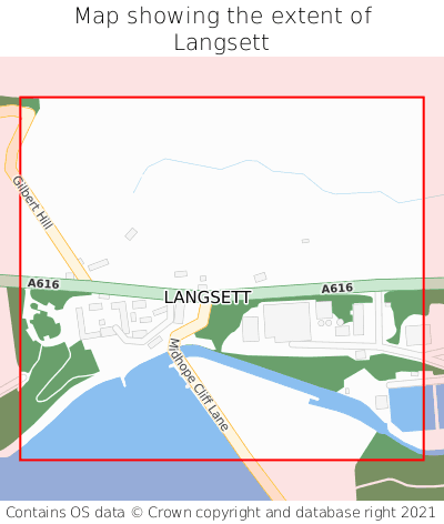 Map showing extent of Langsett as bounding box