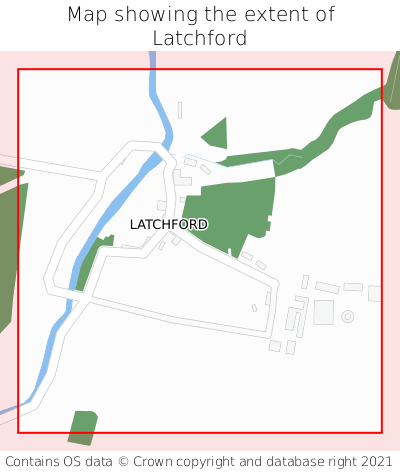 Map showing extent of Latchford as bounding box