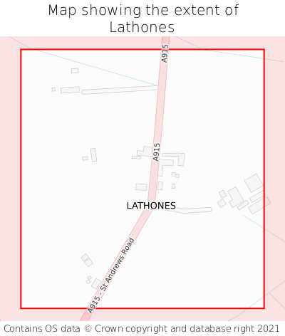 Map showing extent of Lathones as bounding box