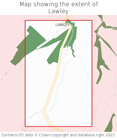 Map showing extent of Lawley as bounding box