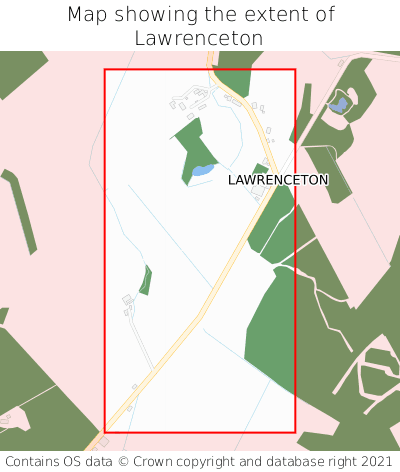 Map showing extent of Lawrenceton as bounding box