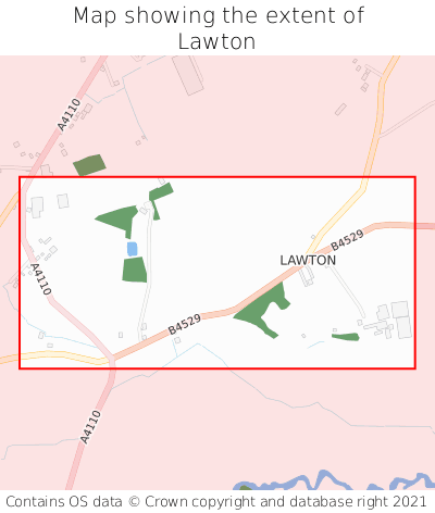 Map showing extent of Lawton as bounding box
